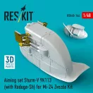 ResKit Models Aiming set Sturm-V 9K113 (with Raduga-Sh) for Mi-24 for Zvezda kit (3D Printed) 1:48 (RSU48-0146)