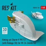   ResKit Models Aiming set Sturm-V 9K113 (with Raduga-Sh) for Mi-24 for Zvezda kit (3D Printed) 1:48 (RSU48-0146)