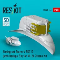   ResKit Models Aiming set Sturm-V 9K113 (with Raduga-Sh) for Mi-24 for Zvezda kit (3D Printed) 1:48 (RSU48-0146)