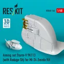 ResKit Models Aiming set Sturm-V 9K113 (with Raduga-Sh) for Mi-24 for Zvezda kit (3D Printed) 1:48 (RSU48-0146)
