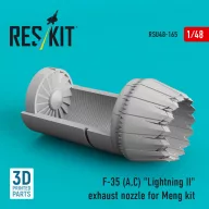   ResKit Models F-35 (A,?) Lightning II exhaust nozzle for Meng kit (3D Printed) 1:48 (RSU48-0165)