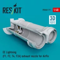  ResKit Models EE Lightning (F1, F2, T4, F2A) exhaust nozzle for AirFix kit (3D Printed) 1:48 (RSU48-0171)