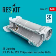  ResKit Models EE Lightning (F3, F5, F6, F53, T55) exhaust nozzle for AirFix kit (3D Printed) 1:48 (RSU48-0172)