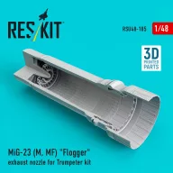   ResKit Models MiG-23 (M, MF) Flogger exhaust nozzle for Trumpeter kit (3D Printed) 1:48 (RSU48-0185)