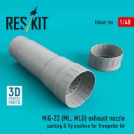   ResKit Models MiG-23 (ML, MLD) exhaust nozzle parking & fly position for Trumpeter kit (3D Printed) 1:48 (RSU48-0186)