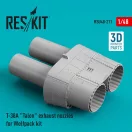 ResKit Models T-38A Talon exhaust nozzles for Wolfpack kit (3D Printed) 1:48 (RSU48-0211)
