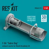   ResKit Models F-86 Sabre Dog exhaust nozzle for Revell/Academy kit (3D Printed) 1:48 (RSU48-0215)