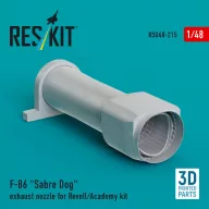   ResKit Models F-86 Sabre Dog exhaust nozzle for Revell/Academy kit (3D Printed) 1:48 (RSU48-0215)