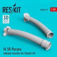   ResKit Models IA 58 Pucara exhaust nozzles for Kinetic kit 1:48 (RSU48-0217)