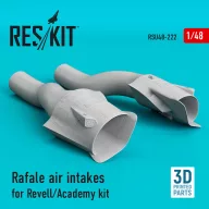   ResKit Models Rafale air intakes for HobbyBoss kit (3D Printed) 1:48 (RSU48-0222)