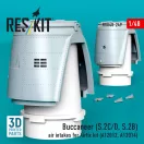 ResKit Models Buccaneer (S.2C/D, S.2B) air intakes for Airfix kit (A12012, A12014) (3D Printed) 1:48 (RSU48-0249)