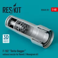   ResKit Models F-102 Delta Dagger exhaust nozzle for Revell / Monogram kit (3D Printed) 1:48 (RSU48-0251)