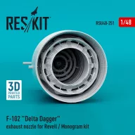  ResKit Models F-102 Delta Dagger exhaust nozzle for Revell / Monogram kit (3D Printed) 1:48 (RSU48-0251)