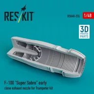   ResKit Models F-100 Super Sabre early close exhaust nozzle for Trumpeter kit (3D Printed) 1:48 (RSU48-0255)