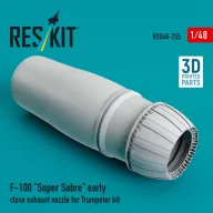   ResKit Models F-100 Super Sabre early close exhaust nozzle for Trumpeter kit (3D Printed) 1:48 (RSU48-0255)