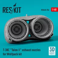   ResKit Models T-38C Talon ll exhaust nozzles for Wolfpack kit (3D Printed) 1:48 (RSU48-0256)