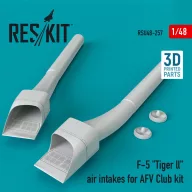   ResKit Models F-5 Tiger ll air intakes for AFV Club kit (3D Printed) 1:48 (RSU48-0257)