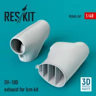   ResKit Models OV-10D exhaust for Icm kit (3D Printed) 1:48 (RSU48-0267)