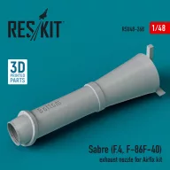  ResKit Models Sabre (F.4, F-86F-40) exhaust nozzle for Airfix kit (3D Printed) 1:48 (RSU48-0268)