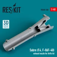   ResKit Models Sabre (F.4, F-86F-40) exhaust nozzle for Airfix kit (3D Printed) 1:48 (RSU48-0268)