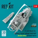 ResKit Models F-16C Block 52+ Fighting Falcon cockpit PolAF/HAF (Detailed edition) (3D Printed) for Kinetic 1:48 (RSU48-0278)