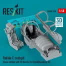 ResKit Models Rafale C cockpit (Basic edition with 3D decals) for Revell/Academy kit (3D printed) 1:48 (RSU48-0290)