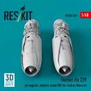 ResKit Models Horten Ho 229 jet engines Junkers Jumo 004 (3D Printed) for Zoukei-Mura 1:48 (RSU48-0292)