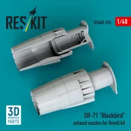   ResKit Models SR-71 Blackbird exhaust nozzles for Revell kit (3D printed) 1:48 (RSU48-0294)