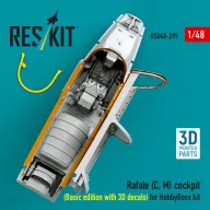   ResKit Models Rafale (C, M) cockpit (Basic edition with 3D decals) for HobbyBoss kit (3D printed) 1:48 (RSU48-0295)