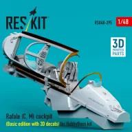   ResKit Models Rafale (C, M) cockpit (Basic edition with 3D decals) for HobbyBoss kit (3D printed) 1:48 (RSU48-0295)