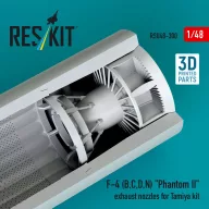   ResKit Models F-4 (B, C, D, N) Phantom II exhaust nozzles for Tamiya kit (3D printed) 1:48 (RSU48-0300)