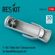   ResKit Models F-106 Delta Dart exhaust nozzle for Revell/Monogram kit 1:48 (RSU48-0313)