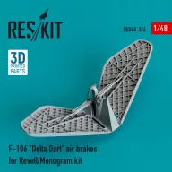   ResKit Models F-106 Delta Dart air brakes for Revell/Monogram kit (3D Printed) 1:48 (RSU48-0314)