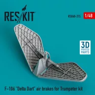   ResKit Models F-106 Delta Dart air brakes for Trumpeter kit (3D Printed) 1:48 (RSU48-0315)