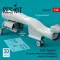 ResKit Models A-7D Corsair II air intakes, wheel bays, landing gears, wheels for Hasegawa kit (3D Printed) 1:48 (RSU48-0317)