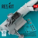 ResKit Models A-7D Corsair II air intakes, wheel bays, landing gears, wheels for Hasegawa kit (3D Printed) 1:48 (RSU48-0317)