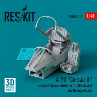   ResKit Models A-7D Corsair II cockpit (Basic edition with 3D decals) for Hasegawa kit (3D Printed) 1:48 (RSU48-0319)