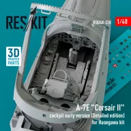   ResKit Models A-7E Corsair II cockpit early version (Detailed edition) for Hasegawa kit (3D Printed) 1:48 (RSU48-0320)