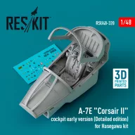   ResKit Models A-7E Corsair II cockpit early version (Detailed edition) for Hasegawa kit (3D Printed) 1:48 (RSU48-0320)