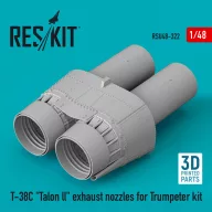   ResKit Models T-38C Talon ll exhaust nozzles for Trumpeter kit (3D Printed) 1:48 (RSU48-0322)