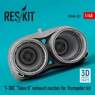   ResKit Models T-38C Talon ll exhaust nozzles for Trumpeter kit (3D Printed) 1:48 (RSU48-0322)