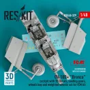 ResKit Models OV-10D+ Bronco Cockpit, landing gears, wheels bay and weighted wheels set for ICM kit (3d Printed) 1:48 (RSU48-0329)