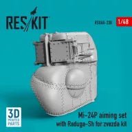   ResKit Models Mi-24P aiming set with Raduga-Sh for zvezda kit (3D Printed) 1:48 (RSU48-0330)