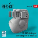 ResKit Models Mi-24P aiming set with Raduga-Sh for zvezda kit (3D Printed) 1:48 (RSU48-0330)