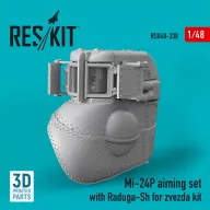   ResKit Models Mi-24P aiming set with Raduga-Sh for zvezda kit (3D Printed) 1:48 (RSU48-0330)