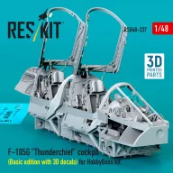   ResKit Models F-105G Thunderchief cockpit (Basic edition with 3D decals) for HobbyBoss kit (3D Printed) 1:48 (RSU48-0337)