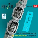 ResKit Models F-105G Thunderchief cockpit (Basic edition with 3D decals) for HobbyBoss kit (3D Printed) 1:48 (RSU48-0337)