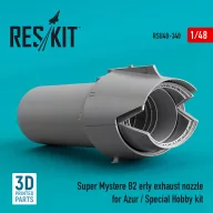   ResKit Models Super Mystere B2 early exhaust nozzle for Azur / Special Hobby kit (3D Printed) 1:48 (RSU48-0348)