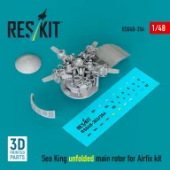   ResKit Models Sea King unfolded main rotor for Airfix kit (3D printed) 1:48 (RSU48-0354)