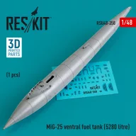   ResKit Models MiG-25 ventral fuel tank (5280 litre) (3D printed) 1:48 (RSU48-0358)